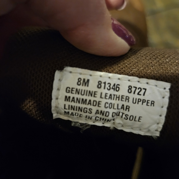 Timberland 6" Hiking Lace Up Boots Brown 8m EUC - Picture 5 of 12